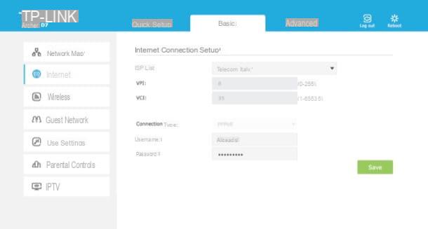 How to enter the TP Link modem