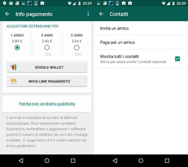 How not to pay WhatsApp Android