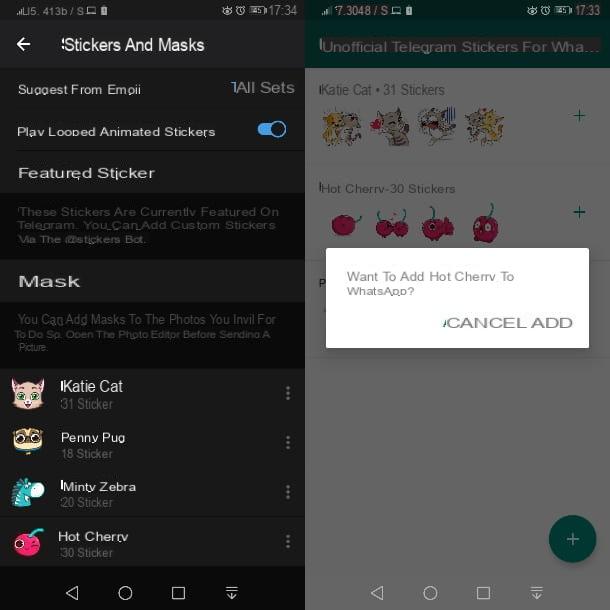 How to insert stickers on WhatsApp