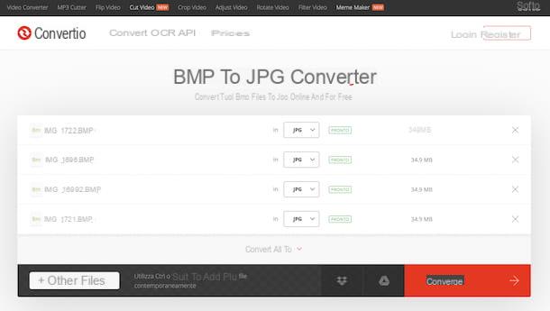 How to convert BMP files to JPG