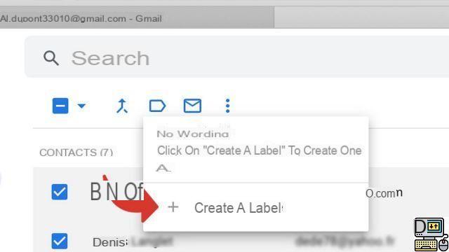 Como criar uma lista de e-mail no Gmail?