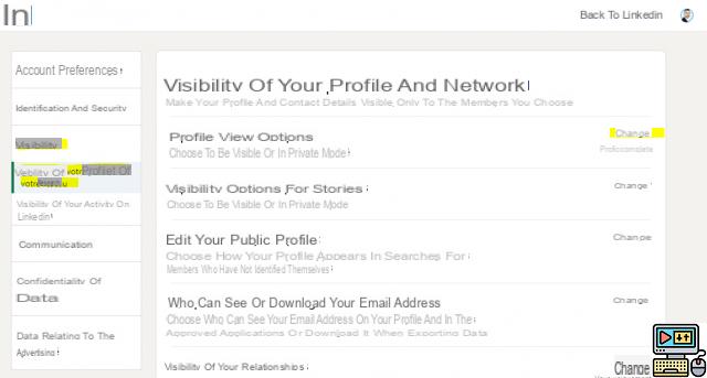 LinkedIn in private mode: how to consult a profile without being seen