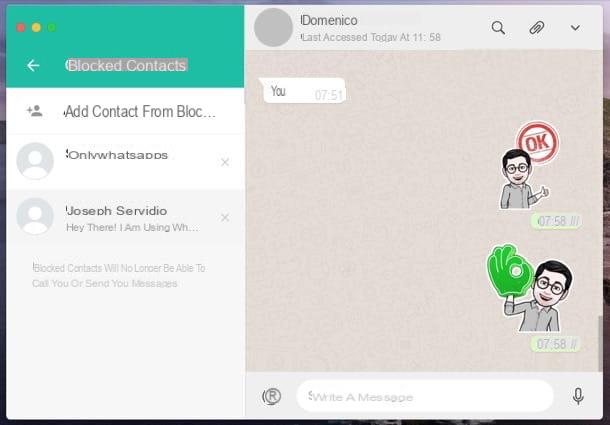 Cómo ver números bloqueados en WhatsApp