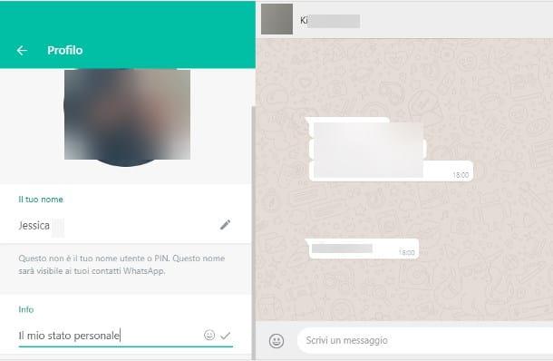 How to change the status on WhatsApp