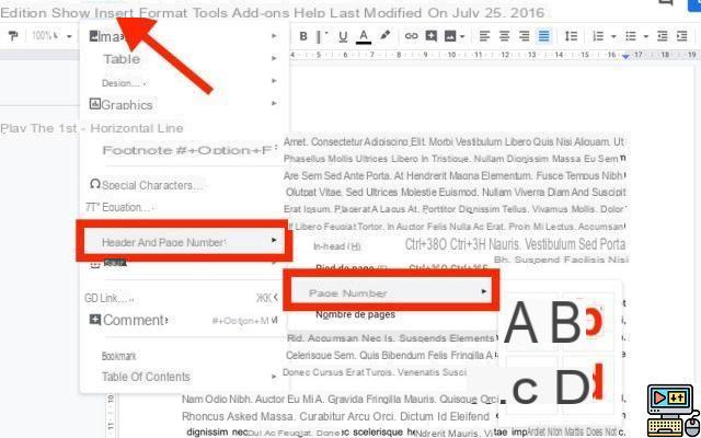 Google Docs: How to put page numbers in your documents