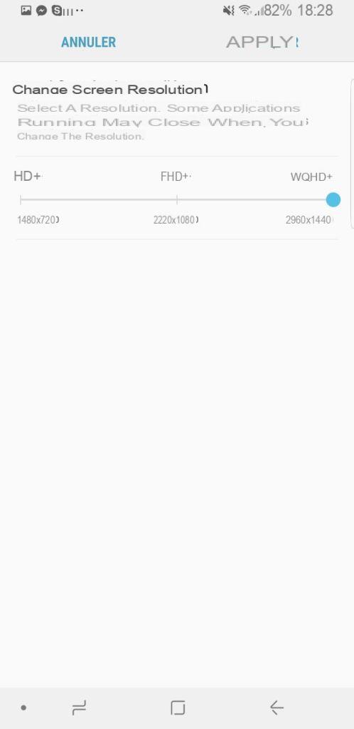 Galaxy S9: how to increase the definition of the screen