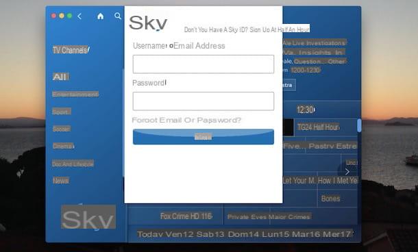 Como acessar Sky Go