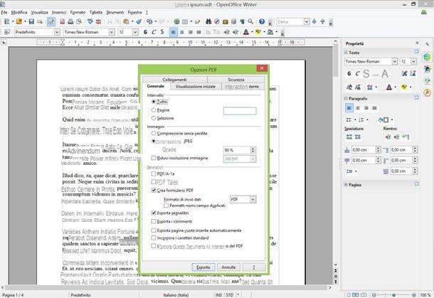 How to convert ODT files to PDF