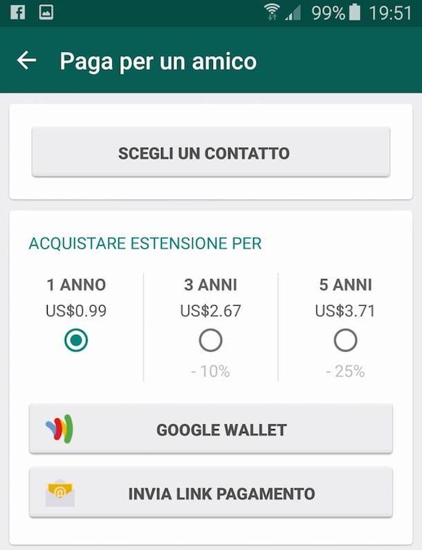 Comment payer pour WhatsApp avec Wind