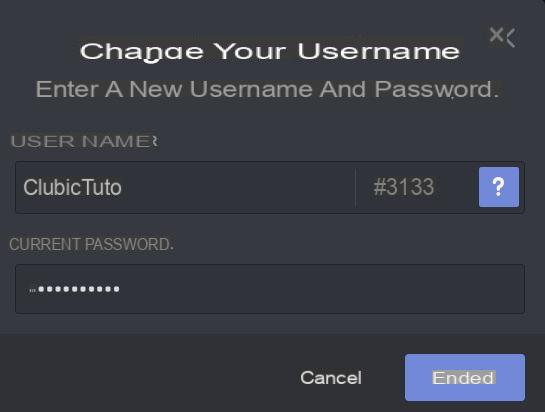 How do I change my username on Discord?