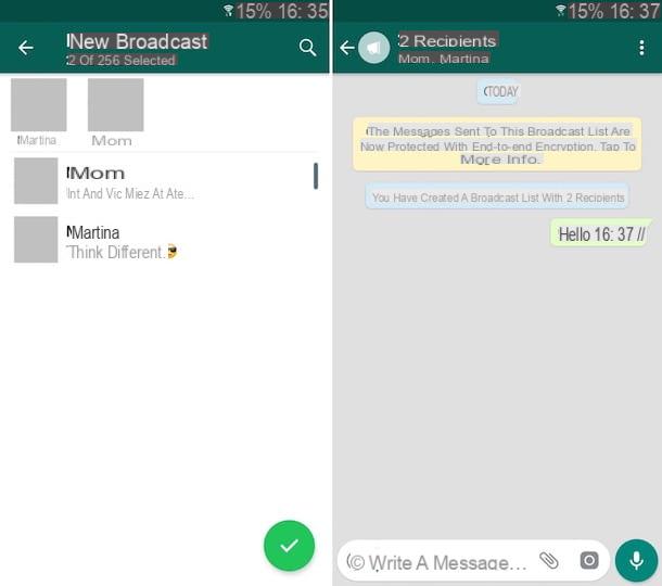 How to send a message to all WhatsApp contacts