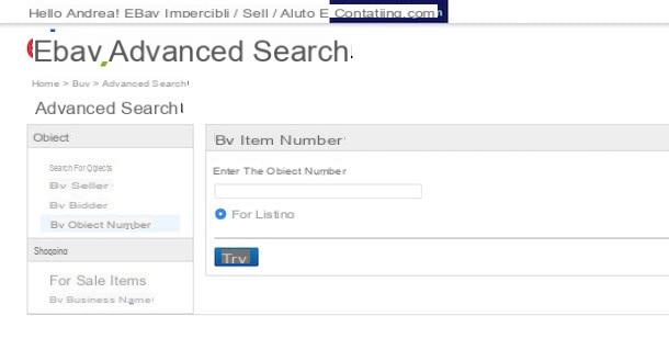 How to search for a seller on eBay